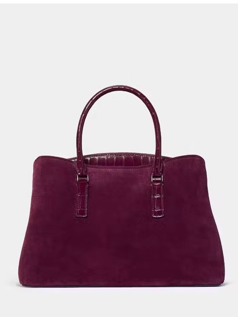 Kate Spade New York Thompson Street Suede And Croc Embossed Satchel Bag KP185 - Picture 5 of 17